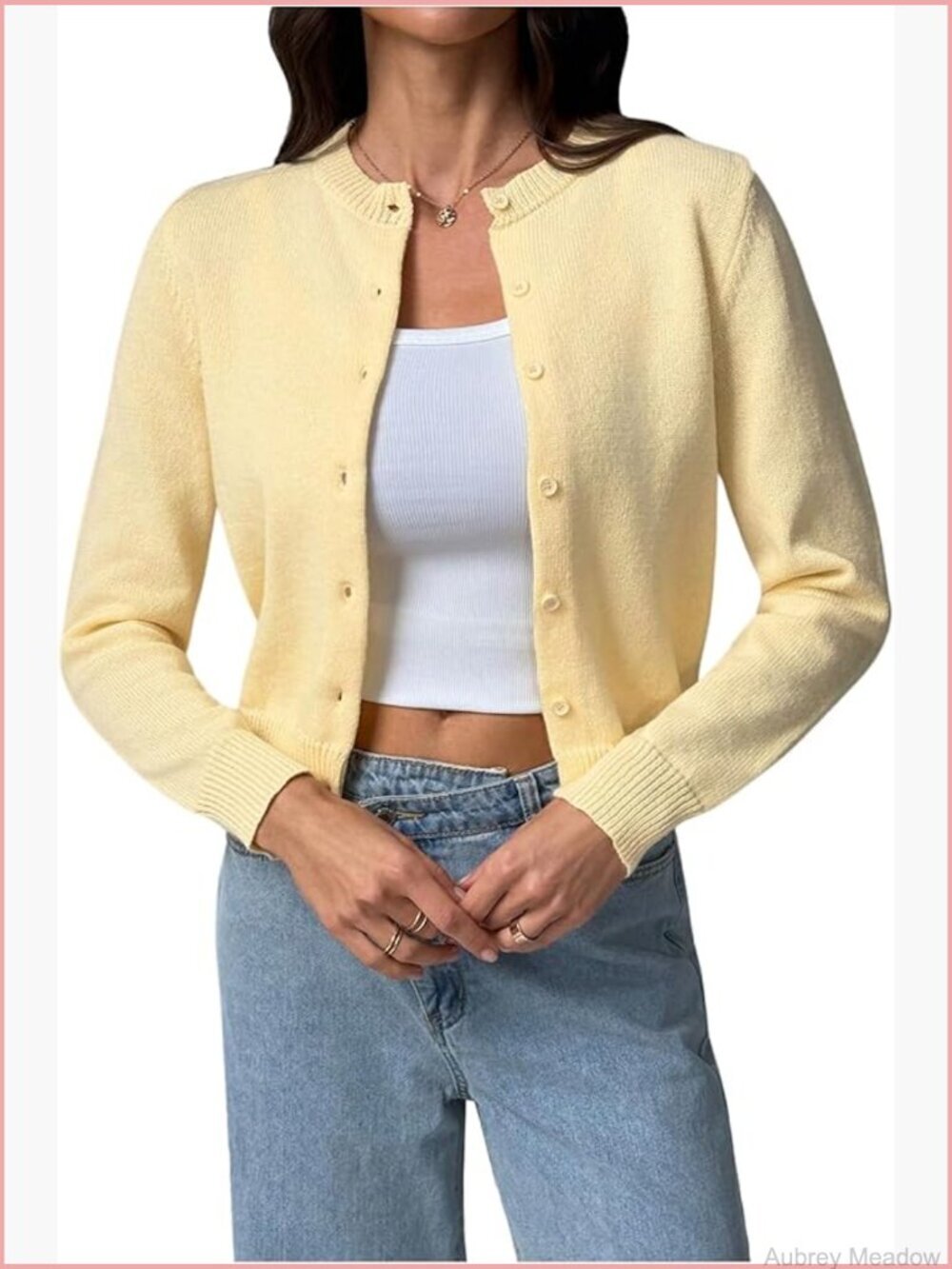 Button Down Short Cardigan Sweater Lightweight Knit Outerwear